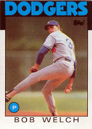 1986 Topps Baseball Cards      549     Bob Welch